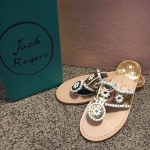 NWT Jack Rogers classic palm beach sandals 6.5